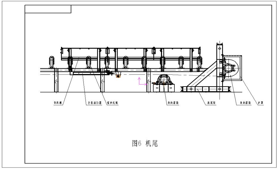 DTL100/80/2×560S型固定带式输送机机尾